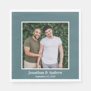 Serviette En Papier Photo Mariage LGBTQ