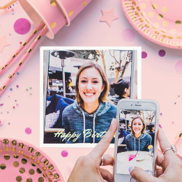 Serviette En Papier Photo personnalisée Logo Art Slogan Standard Cockt