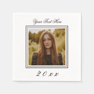 Serviette En Papier Photo personnalisée Naples d'anniversaire