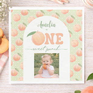 Serviette En Papier Photo Première fête d'anniversaire Une fête douce 