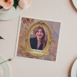 Serviette En Papier Photo Rococo Soft Renaissance Gold Fête des mariée