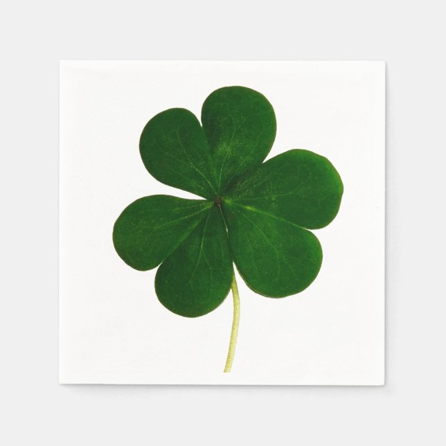 Serviette En Papier Photographie de Clover shamrock Parti St. Patrick (Devant)