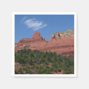 Serviette En Papier Photographie de Steamboat Rock à Sedona Arizona
