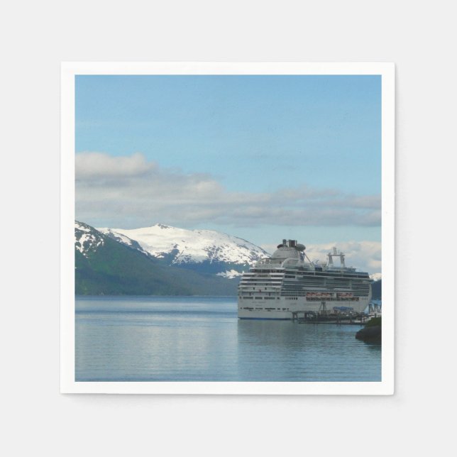 Serviette En Papier Photographie de voyage de croisière en Alaska (Devant)