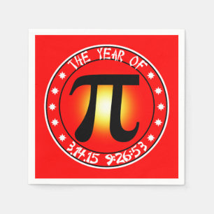 Serviette En Papier Pi Day - Année de Pi 3/14/15 9:26:53