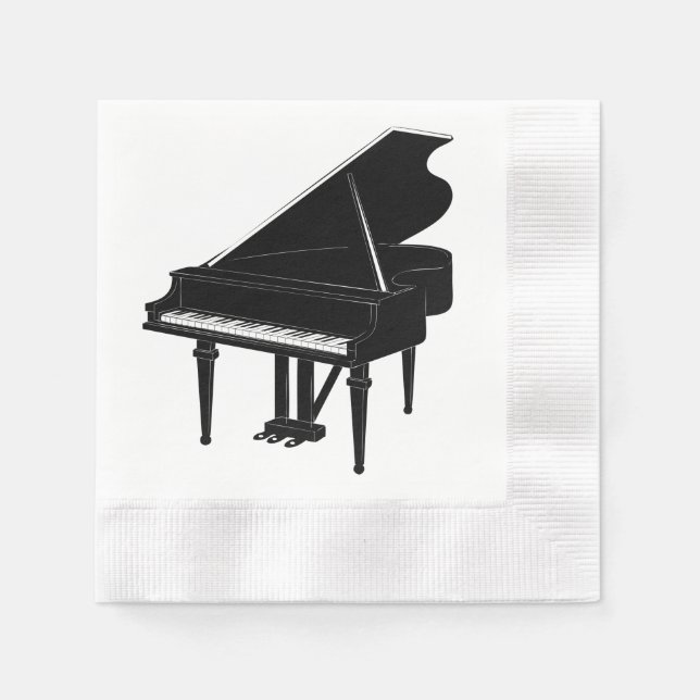 Serviette En Papier Piano (Devant)