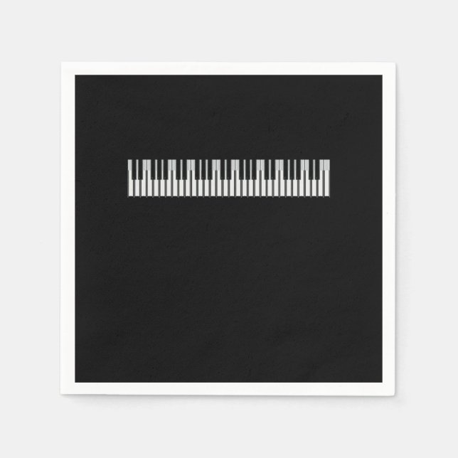Serviette En Papier Piano Player Grand Piano Keyboards Musician Gift (Devant)