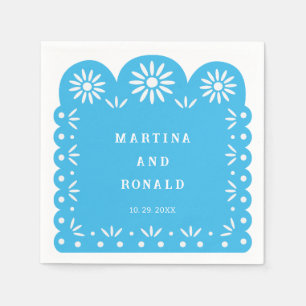 Serviette En Papier PICADO DE PEAU MEXICAIN Bleu