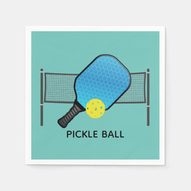 Serviette En Papier Pickle Ball Pickle Ball Design Papier (Devant)