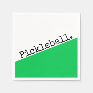 Serviette En Papier PICKLEBALL Fun Bright Green Color Block