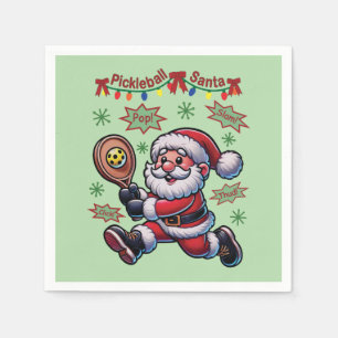 Serviette En Papier Pickleball Noël du Père Noël