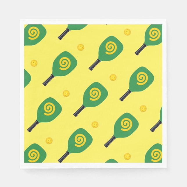 Serviette En Papier Pickleball Party (Devant)