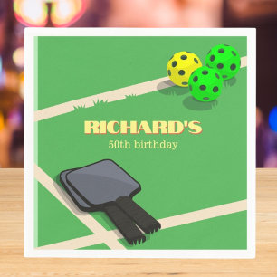 Serviette En Papier Pickleball Thème Sport Diner Anniversaire Fête