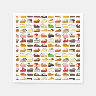 Serviette En Papier Pie Social Pi Day Slices Cuisine de dessert Vente 