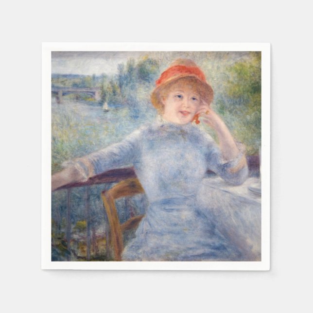 Serviette En Papier Pierre Auguste Renoir - Alphonsine Fournaise (Devant)