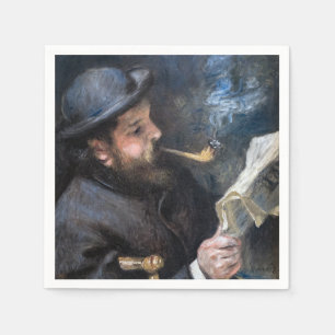 Serviette En Papier Pierre-Auguste Renoir - Claude Monet lisant