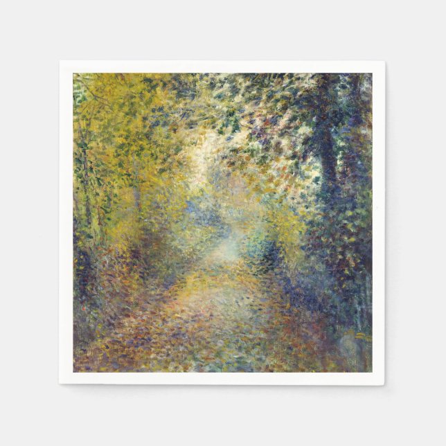 Serviette En Papier Pierre-Auguste Renoir - Dans les bois (Devant)