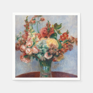 Serviette En Papier Pierre-Auguste Renoir - Fleurs dans un Vase