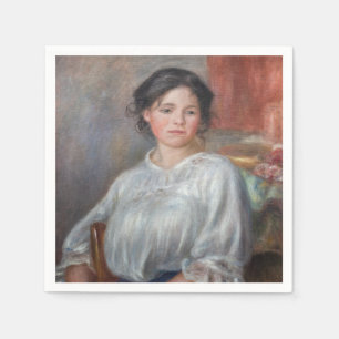 Serviette En Papier Pierre-Auguste Renoir - Jeune Femme Assise