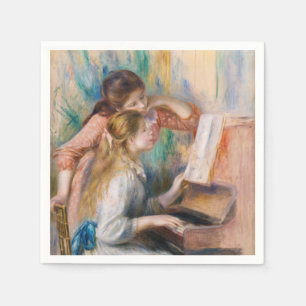 Serviette En Papier Pierre Auguste Renoir - Jeunes filles au piano