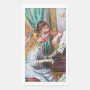 Serviette En Papier Pierre Auguste Renoir - Jeunes filles au piano