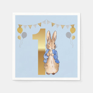 Serviette En Papier Pierre le lapin Premier anniversaire