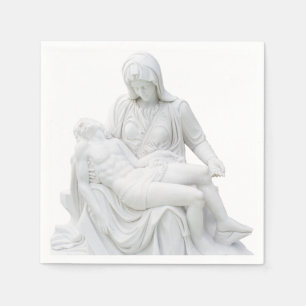 Serviette En Papier Pieta sculptée