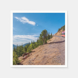 Serviette En Papier Pikes Peak Train Ride Papier Napkin