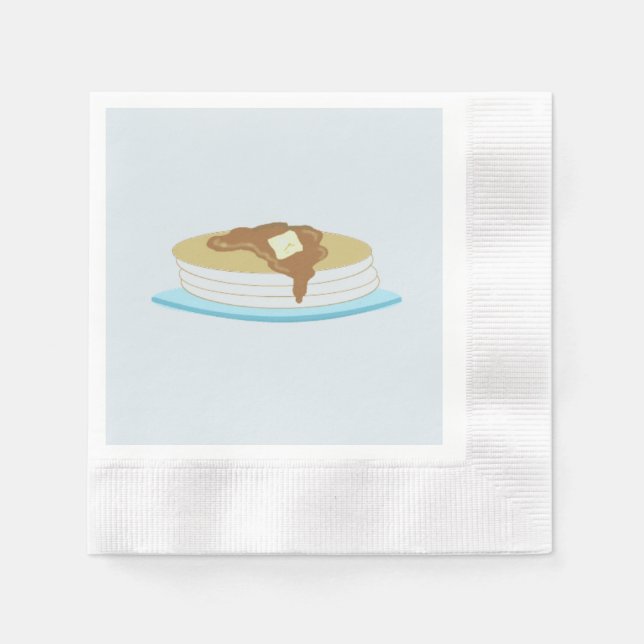 Serviette En Papier Pile de crêpes (Devant)