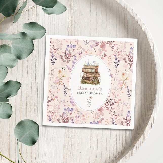 Serviette En Papier Pile de livres enterrement de vie de jeune fille a (Créateur téléchargé)