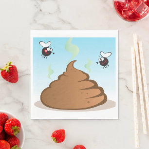 Serviette En Papier Pile Puant De Poop