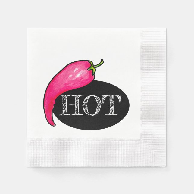 Serviette En Papier Piment (Devant)