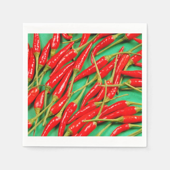 Serviette En Papier Piments rouges (Devant)