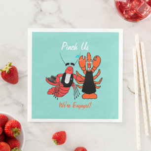 Serviette En Papier Pince-nous Nous sommes engagés Crawfish Boil Showe