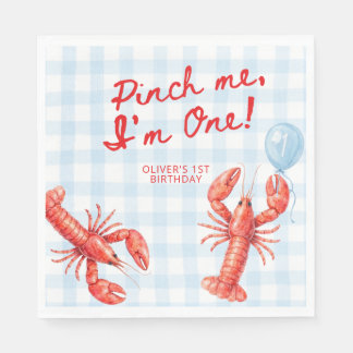 Serviette En Papier Pincez-Moi, j'ai un an ! 1er anniversaire de homar