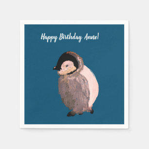 Serviette En Papier Pingouin bébé mignon