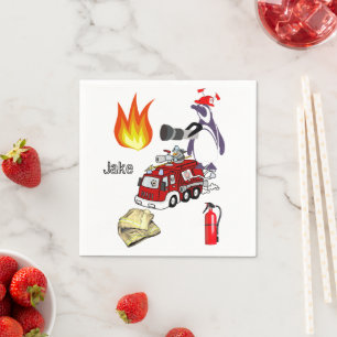 Serviette En Papier Pingouin en papier, pompier
