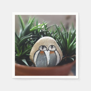 Serviette En Papier Pingouins Dessin Standard Papier à Cocktail