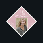 Serviette En Papier Pink 30 et Fabulous Elegant Photo 30th Birthday<br><div class="desc">Pink 30 et Fabulous Photo 30th Birthday Napkins. Le dicton 30 et fabuleux est en écriture blanche moderne sur un arrière - plan rose vif. Faites votre propre serviette de papier pour la fête du 30e anniversaire pour elle. Customisez avec le nom et le numéro d'âge et insérez votre photo...</div>