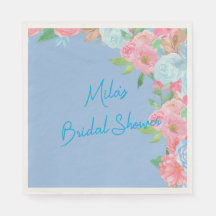 pink and blue floral