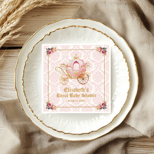 Serviette En Papier Pink Carrie Princess Fairytale Baby shower