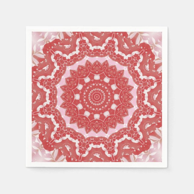 Serviette En Papier Pink Décor Holiday Napkin (Devant)