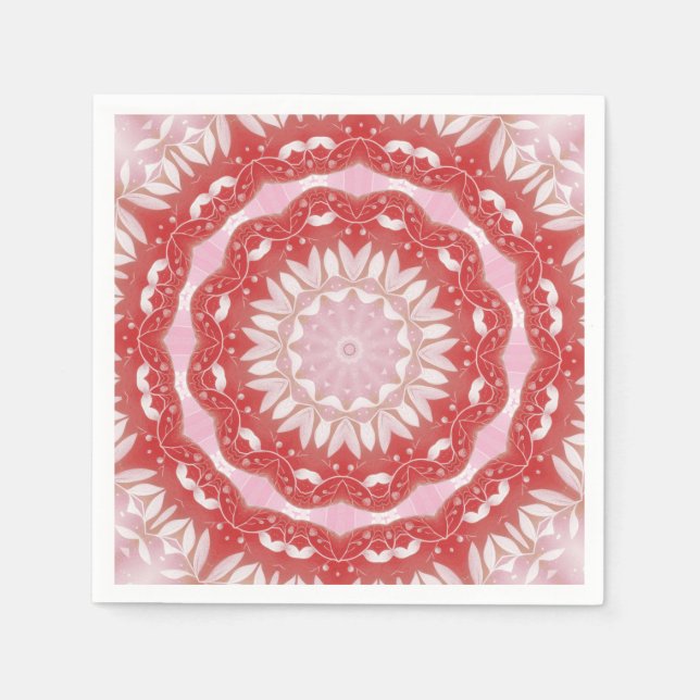 Serviette En Papier Pink Décor Holiday Napkin (Devant)