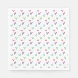 Serviette En Papier Pink Girl Dinosaur fête d'anniversaire serviettes