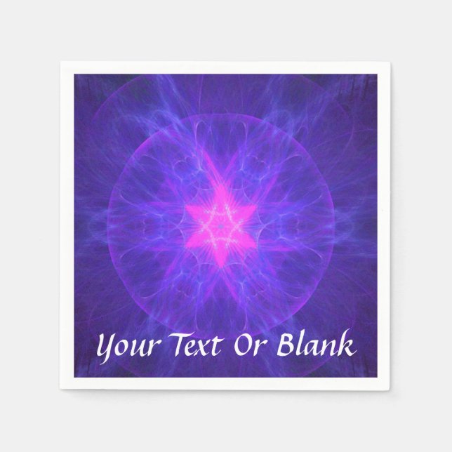 Serviette En Papier Pink Magen David (Devant)