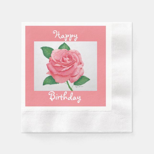 Serviette En Papier Pink Passion Standard Napkin (Devant)