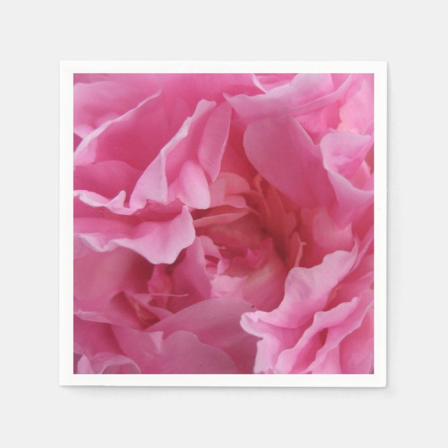 Serviette En Papier Pink Peony Standard Cocktails Napkins (Devant)