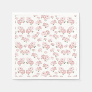 Serviette En Papier Pink Shabby Chic Vintage bébé fille douche