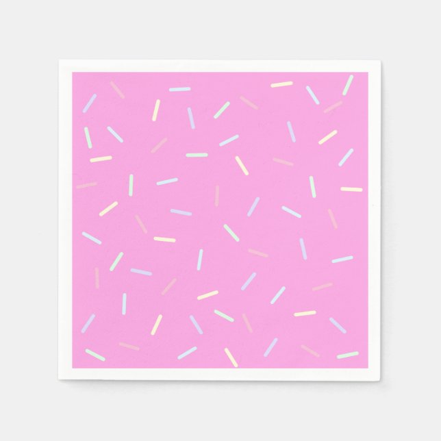 Serviette En Papier Pink Sprinkles Print Paper Bowl (Devant)