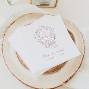 Serviette En Papier Pink Toile Mariage papier serviettes chinoiserie
